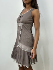 BEST PICKS | medium brown layered mini dress