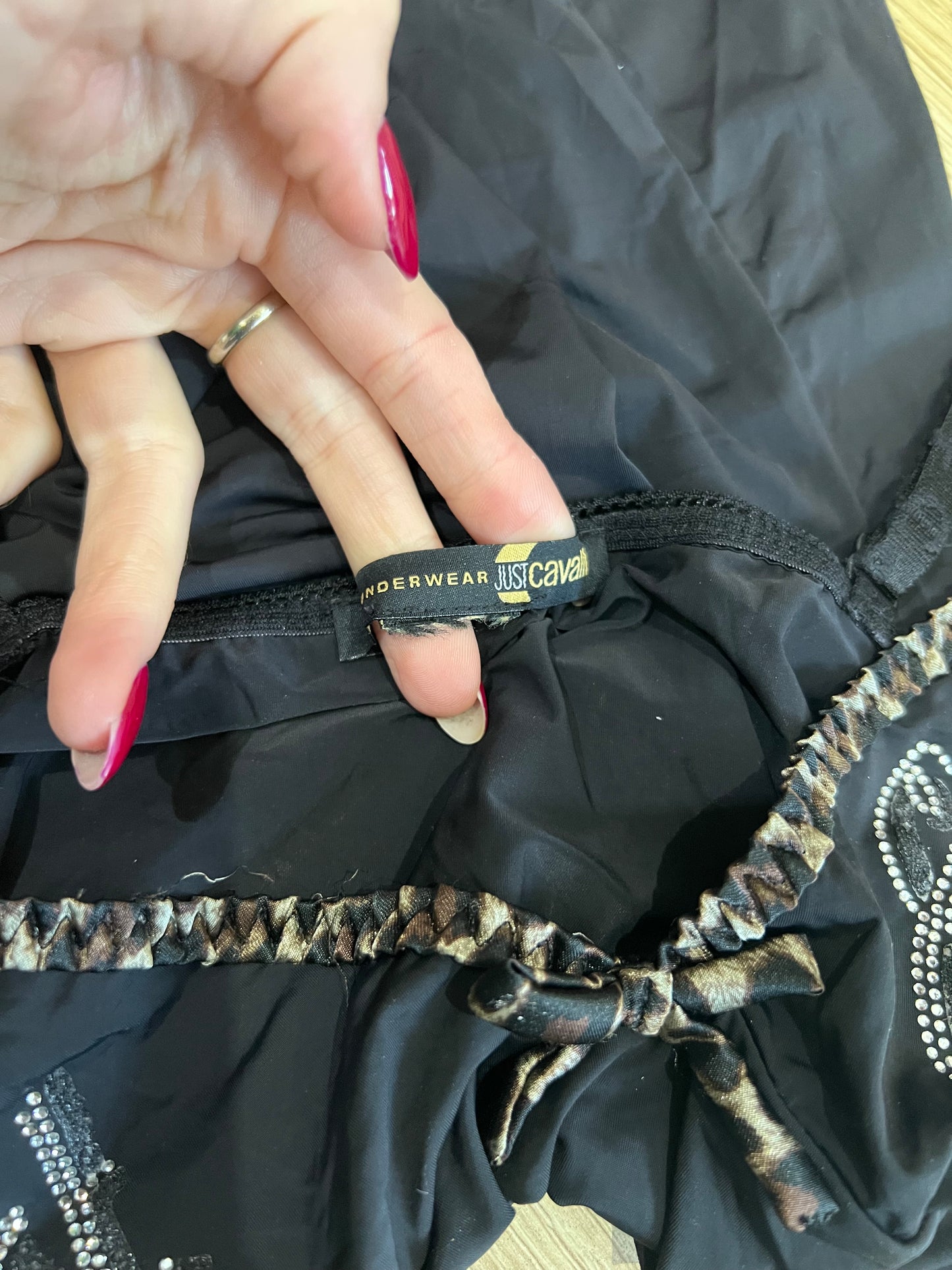 vintage edit fourteen | small black roberto cavalli cami