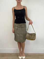 💻💚 vintage edit nineteen | gold and brown o’neil shoulder bag