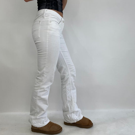 💻INSTA BADDIE DROP | XS white corduroy jeans