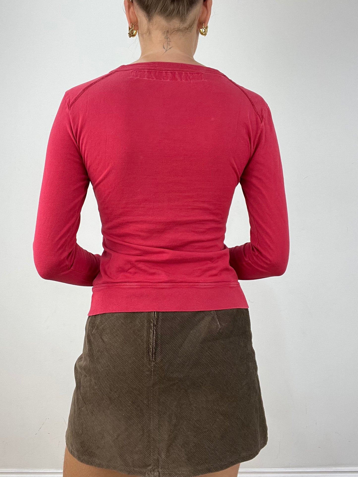 vintage edit twelve | small red miss sixty long sleeve top