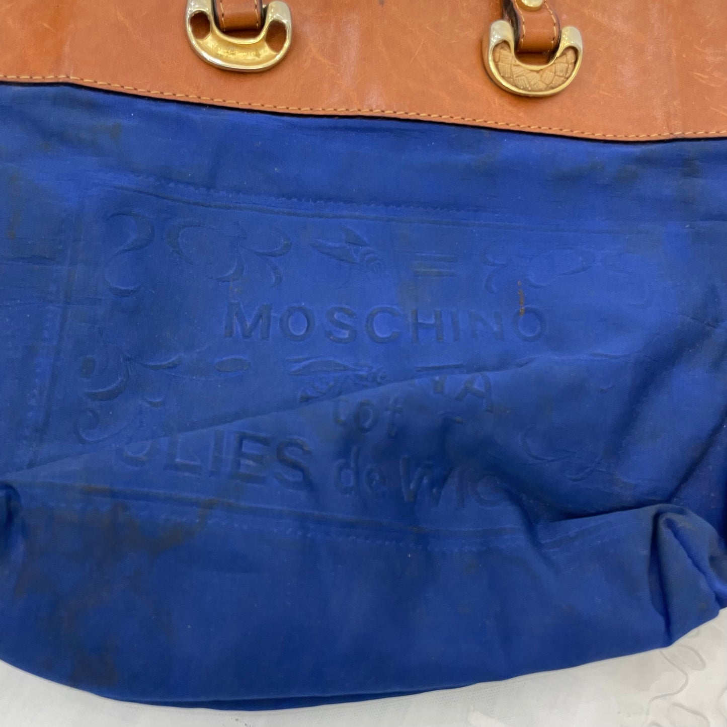 CORPCORE DROP | blue moschino style shoulder bag