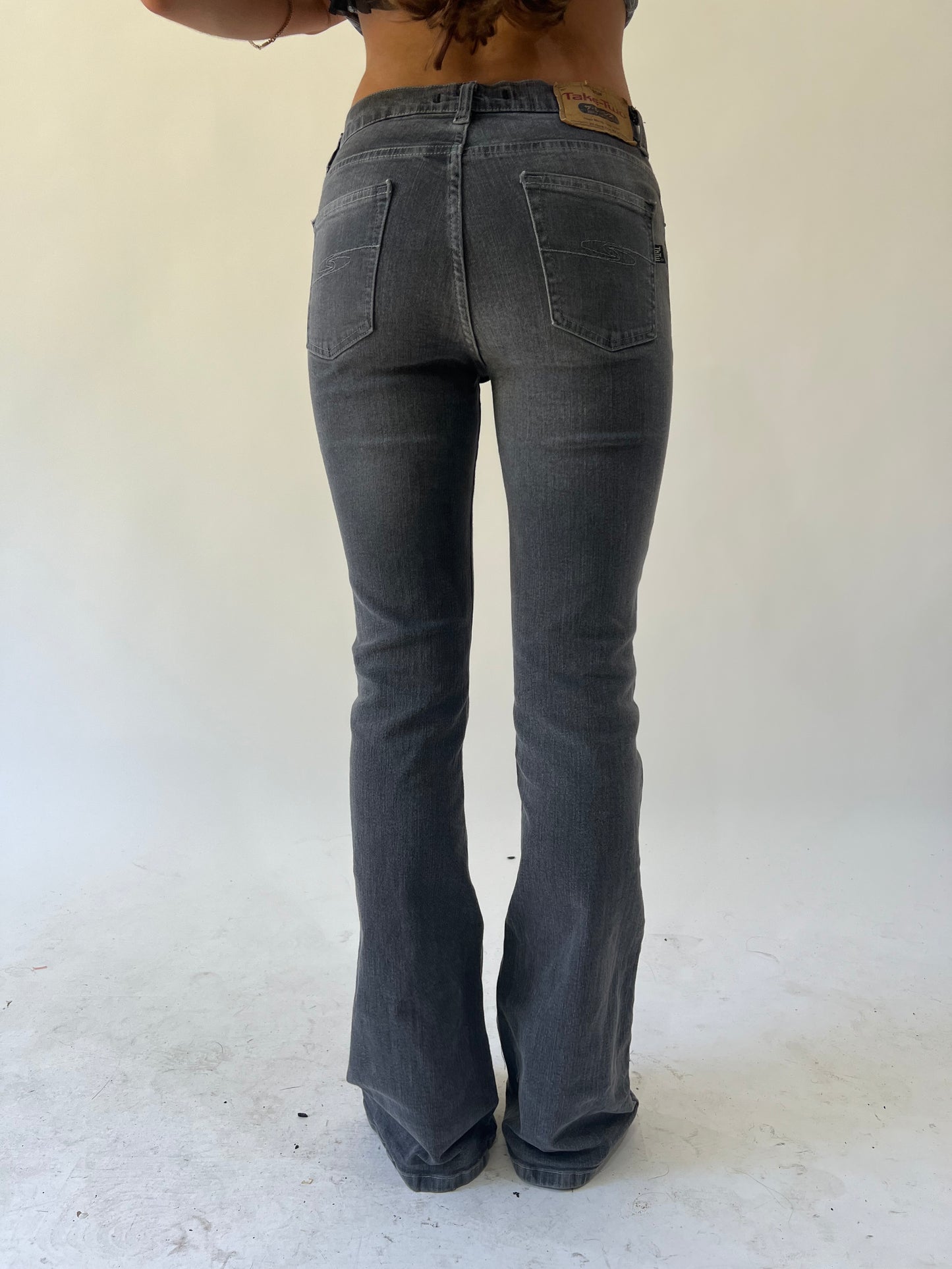 back to school drop | small black bootleg jeans