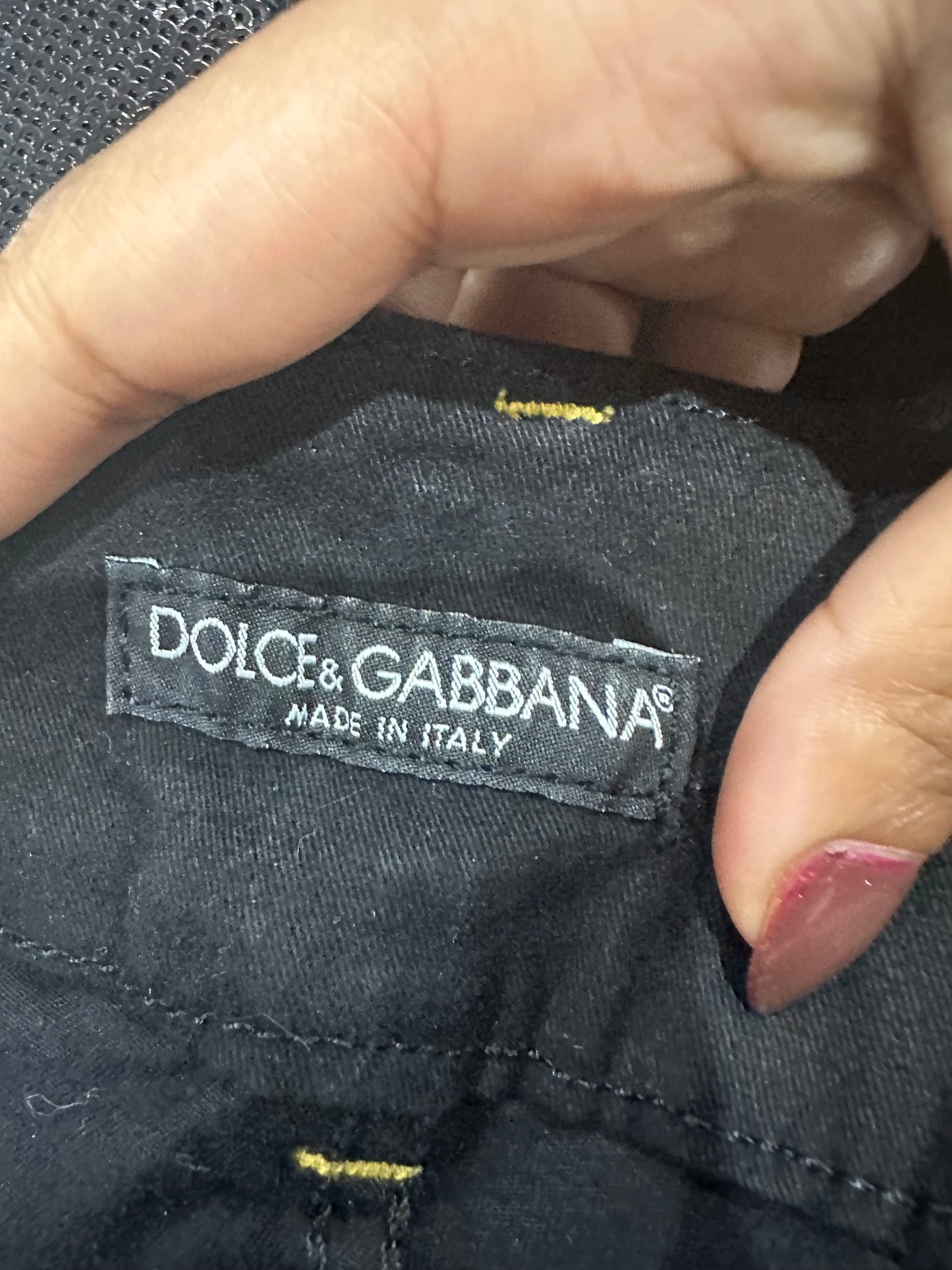 vintage edit thirty-four | medium black dolce and gabbana denim jeans