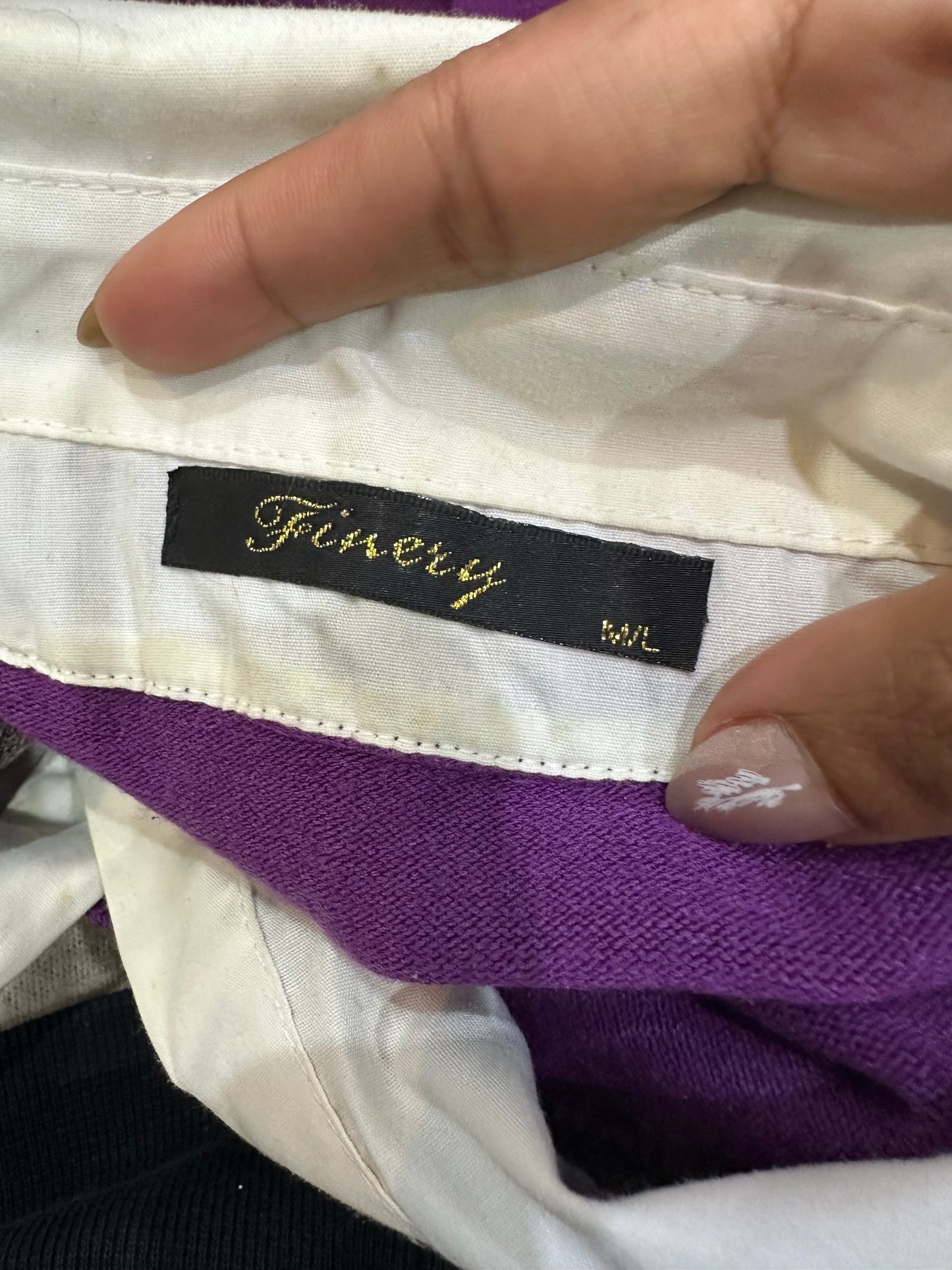 vintage edit thirty-three | small purple argyle jumper with shirt detail