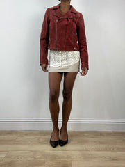 vintage edit: indie sleaze | extra small beige mini skirt with pocket details