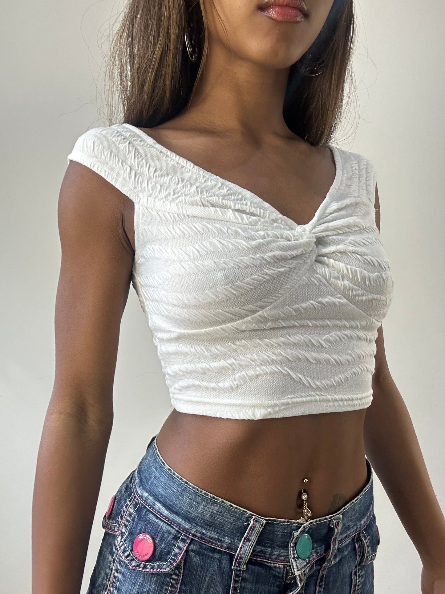 2016 edit | small white cropped top