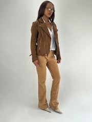 FAVORITOS DE INVIERNO | chaqueta de gamuza sintética marrón pequeño