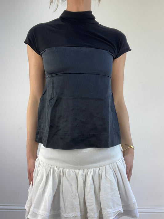 vintage edit seventeen | extra small black high neck top