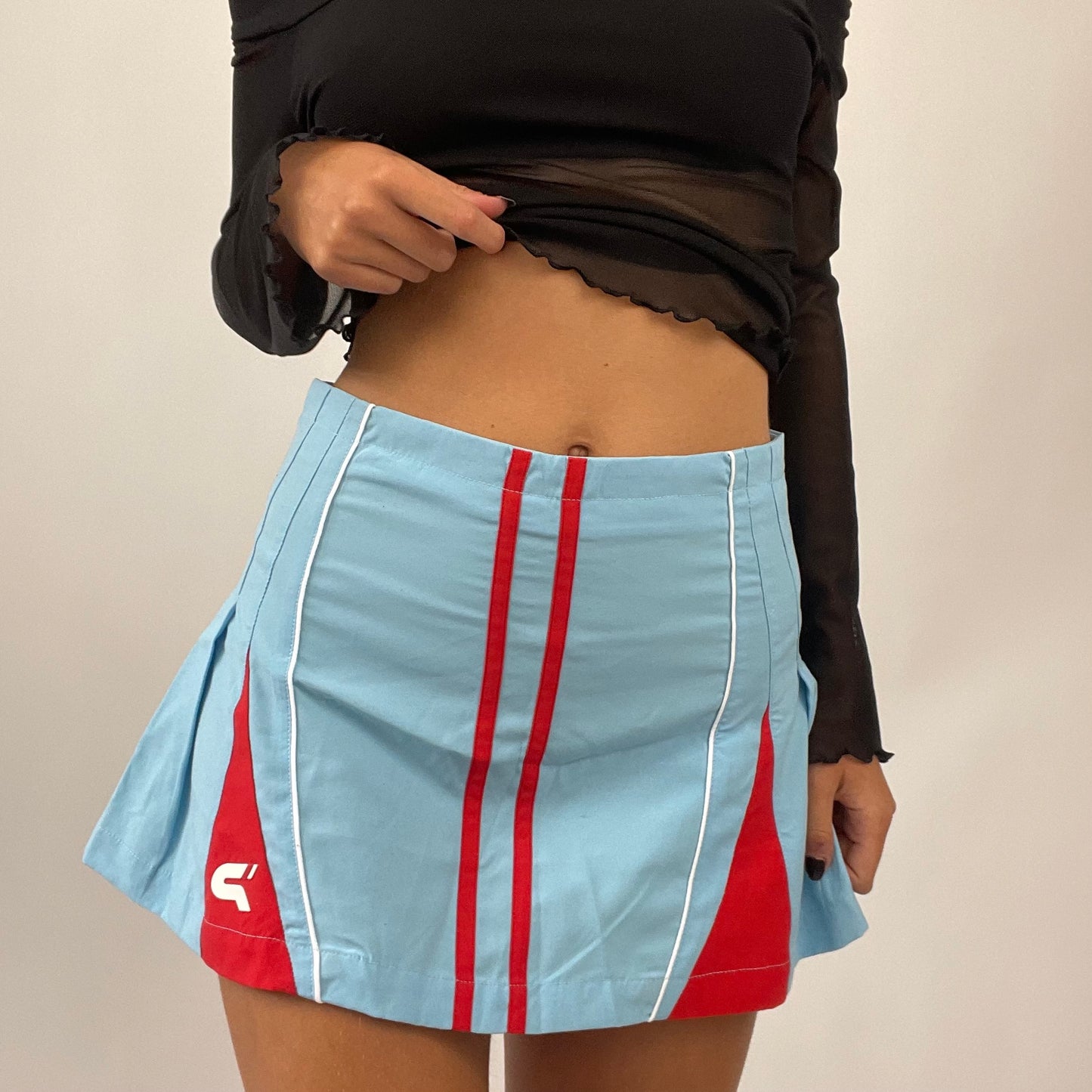 ‼️AMELIA GRAY DROP | small baby blue sporty skirt