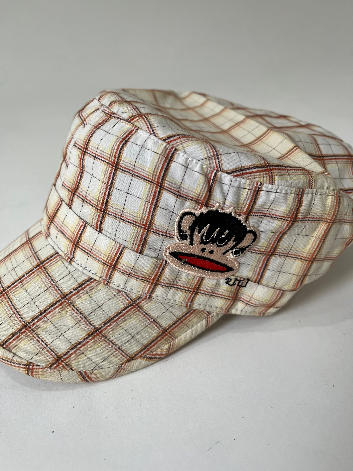 ‼️ white plaid detail cap