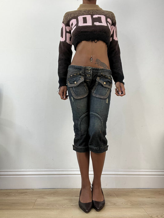 AUTUMN EDIT | small brown GCDS cropped jumper