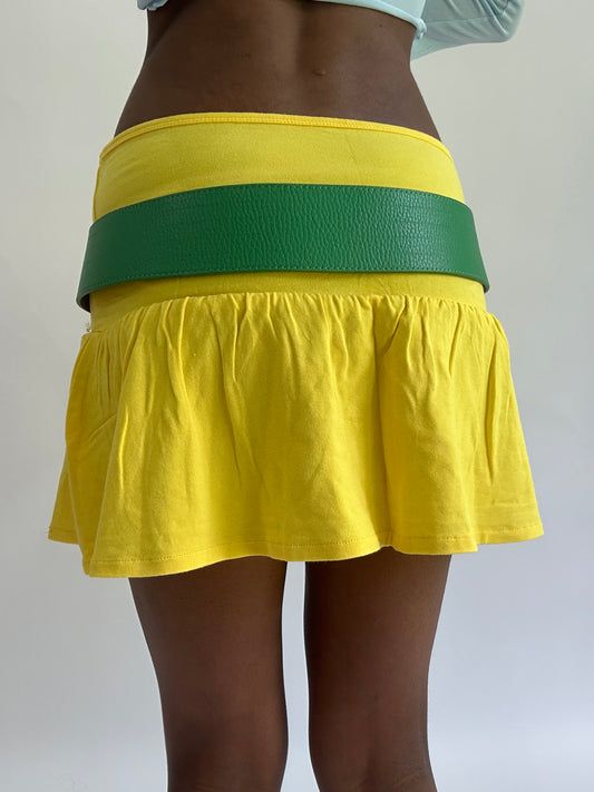 colourmaxxing drop | green faux leather belt