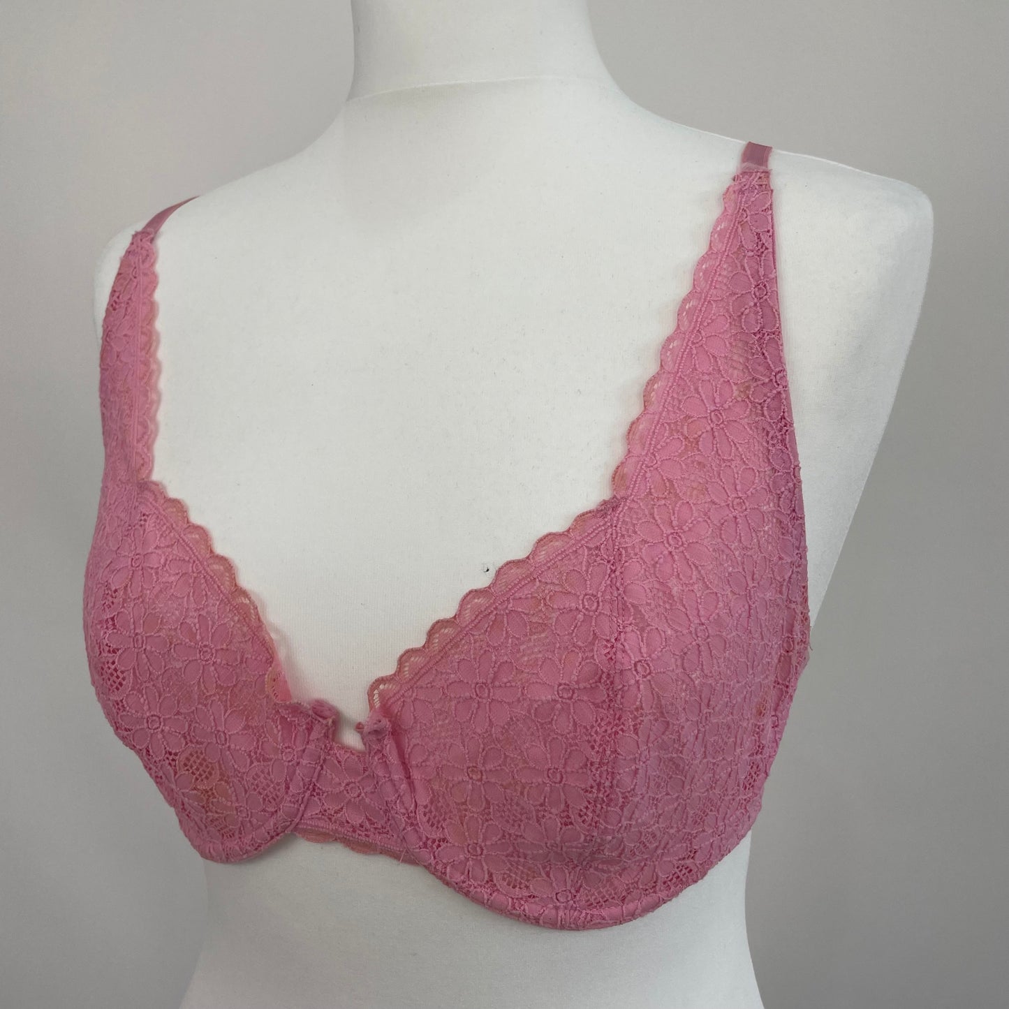 COASTAL GRANDMA DROP | 36C pink lace bra