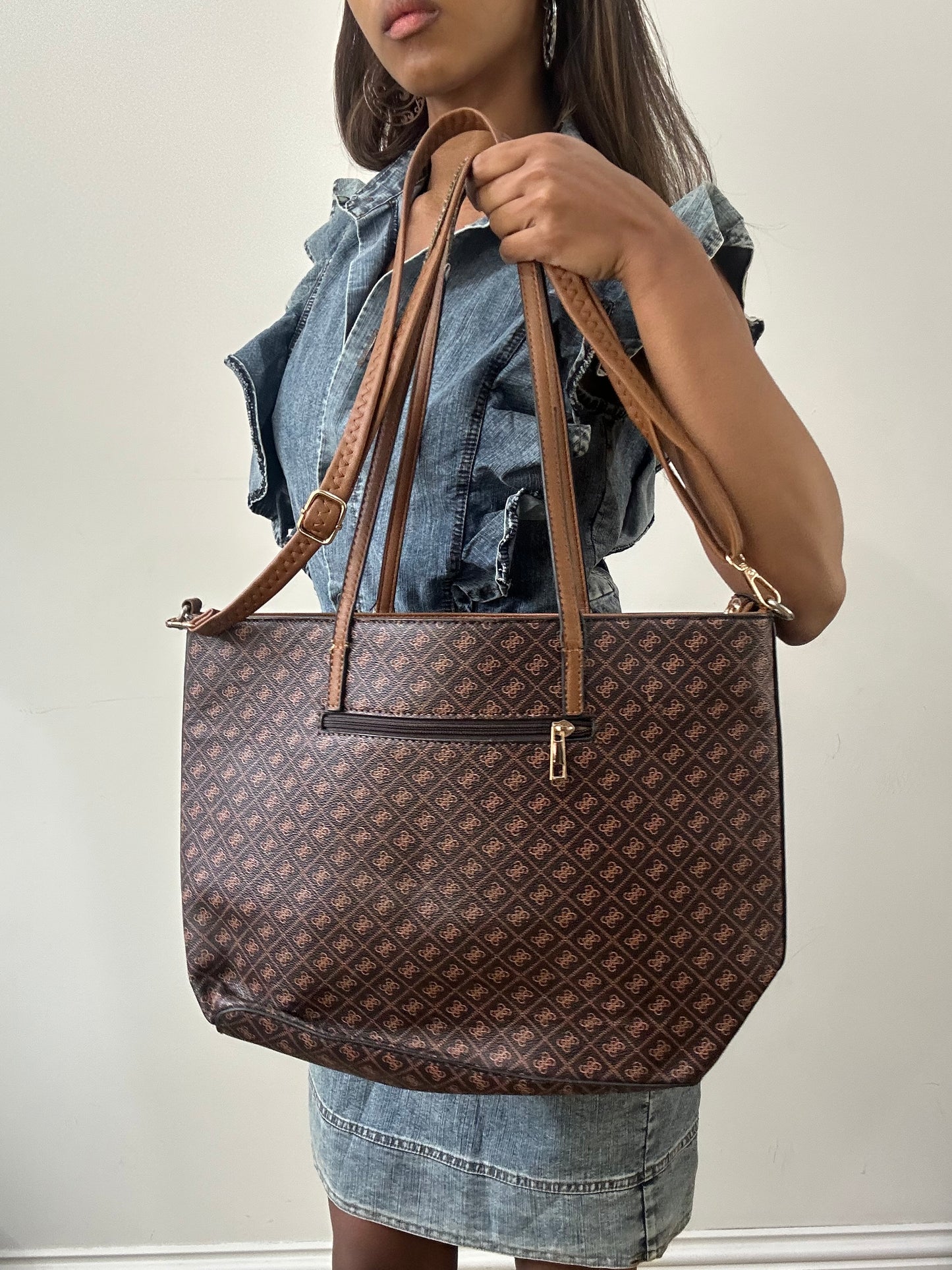 2016 edit | brown guess monogram bag
