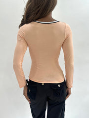 ‼️ | kleine Pfirsich rosa Langarmband Detail Top