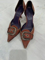 ⭐️devil wears prada | UK5.5 rosa prada Slingback e Buckle Heels