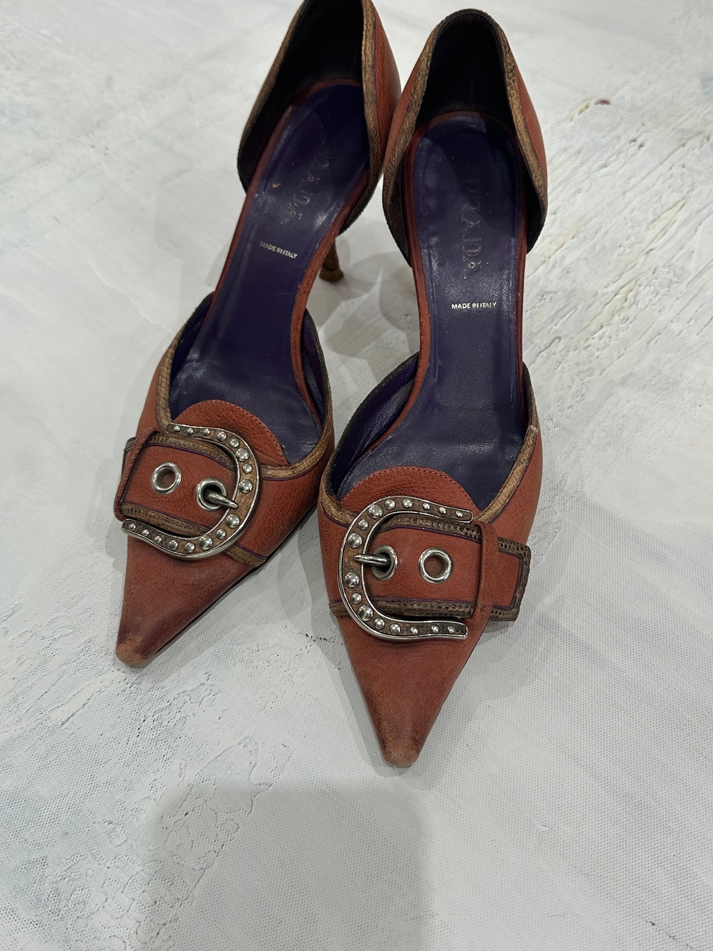 ⭐️devil wears prada | UK5.5 pink prada slingback buckle heels