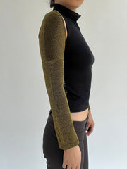 ‼️ | one size golden long sleeve bolero top