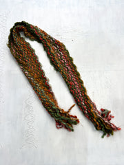 gilmore girls | multicoloured textured knitted scarf