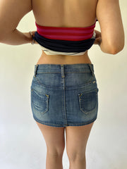 sailor drop | Pequeno azul sisley denim mini disque