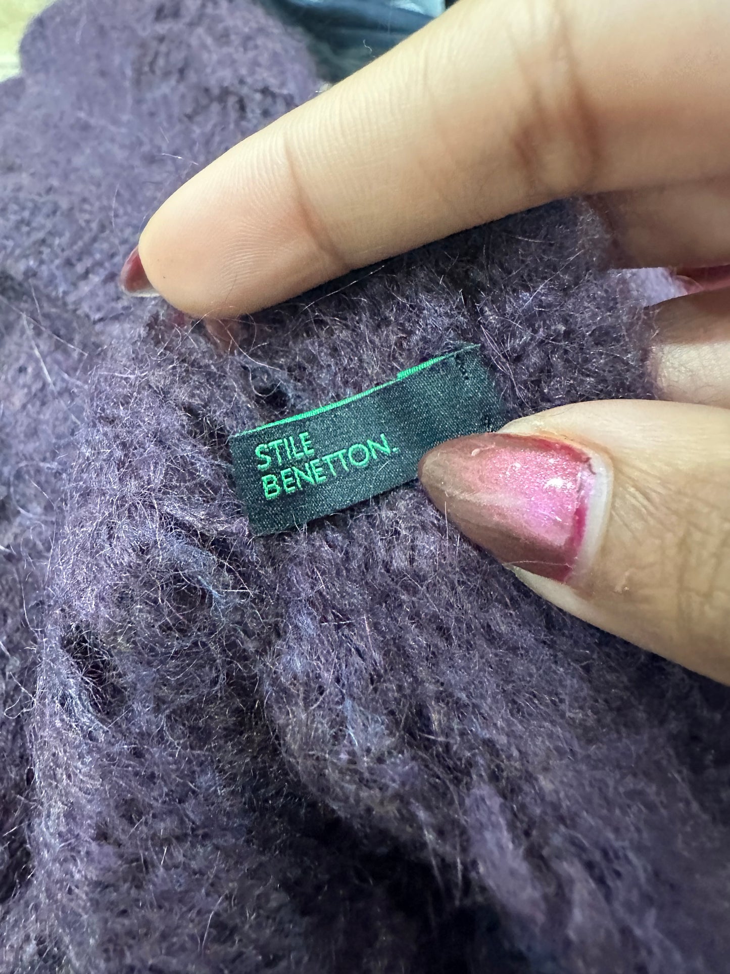 BEST PICKS | extra small purple knit cropped cardigan