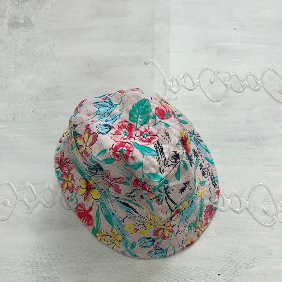 COCONUT GIRL DROP | pink floral print bucket hat