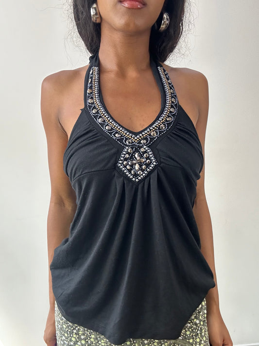 vintage edit twenty-five | Pequeno vestido de cabeça negra para mulheres com detalhes