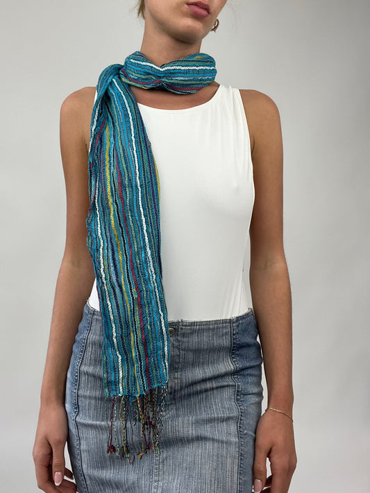 PALM BEACH DROP | multicoloured striped scarf