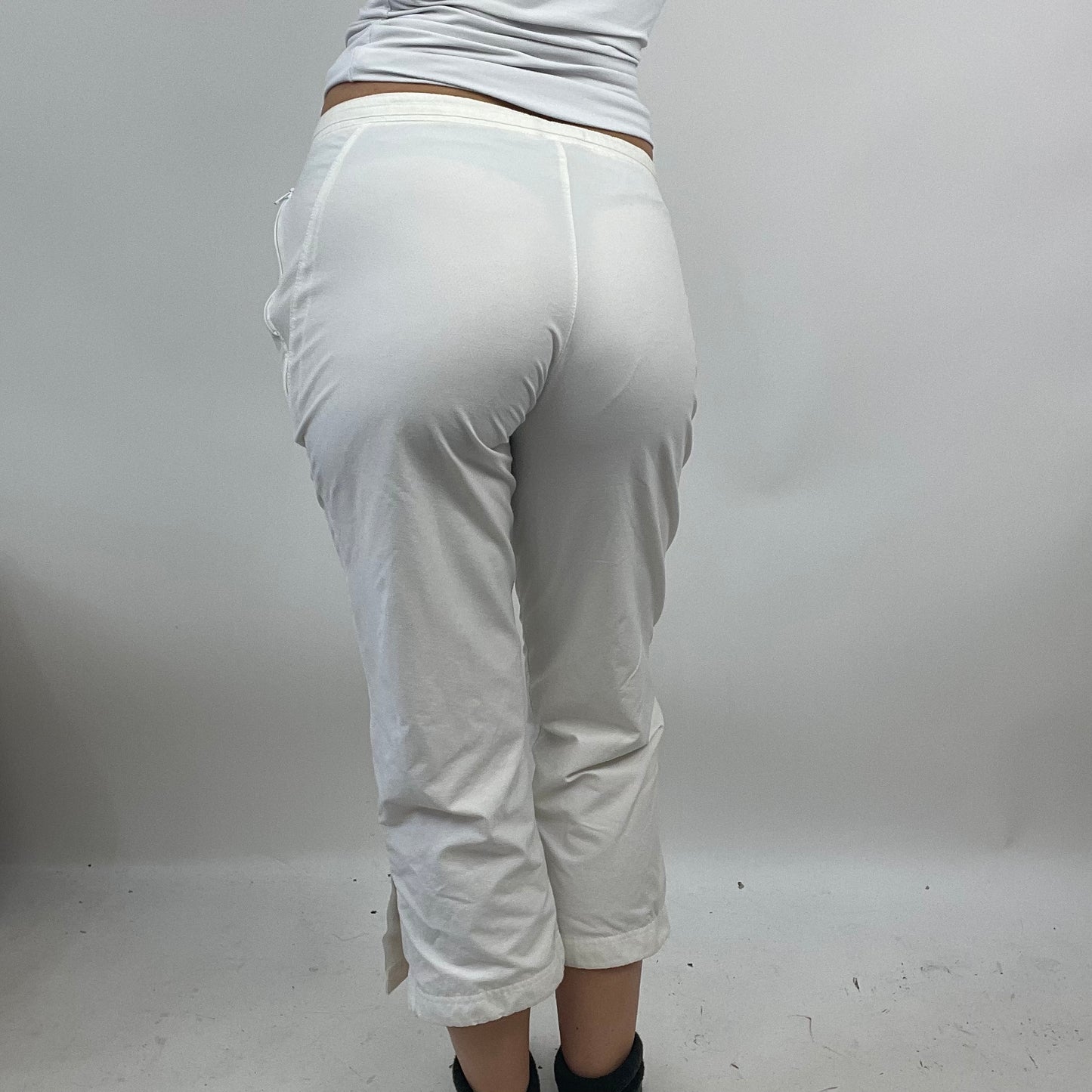 PARIS HILTON DROP | small white nike cropped joggers