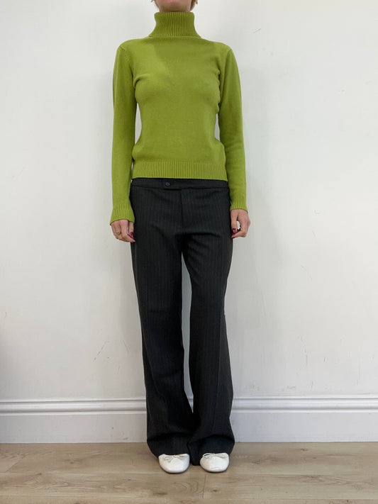vintage edit thirteen | medium green roll neck jumper