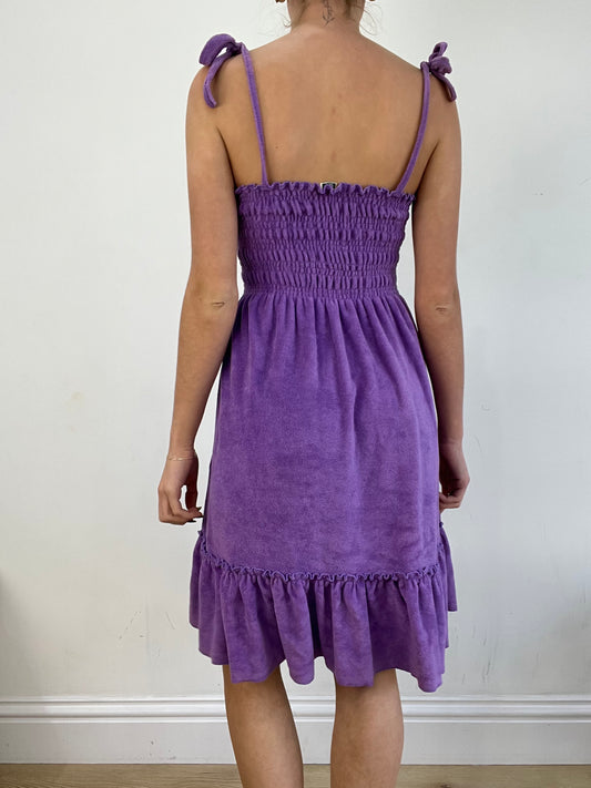 BEST PICKS | talla: S · color: morado · material: rizo · prenda: vestido