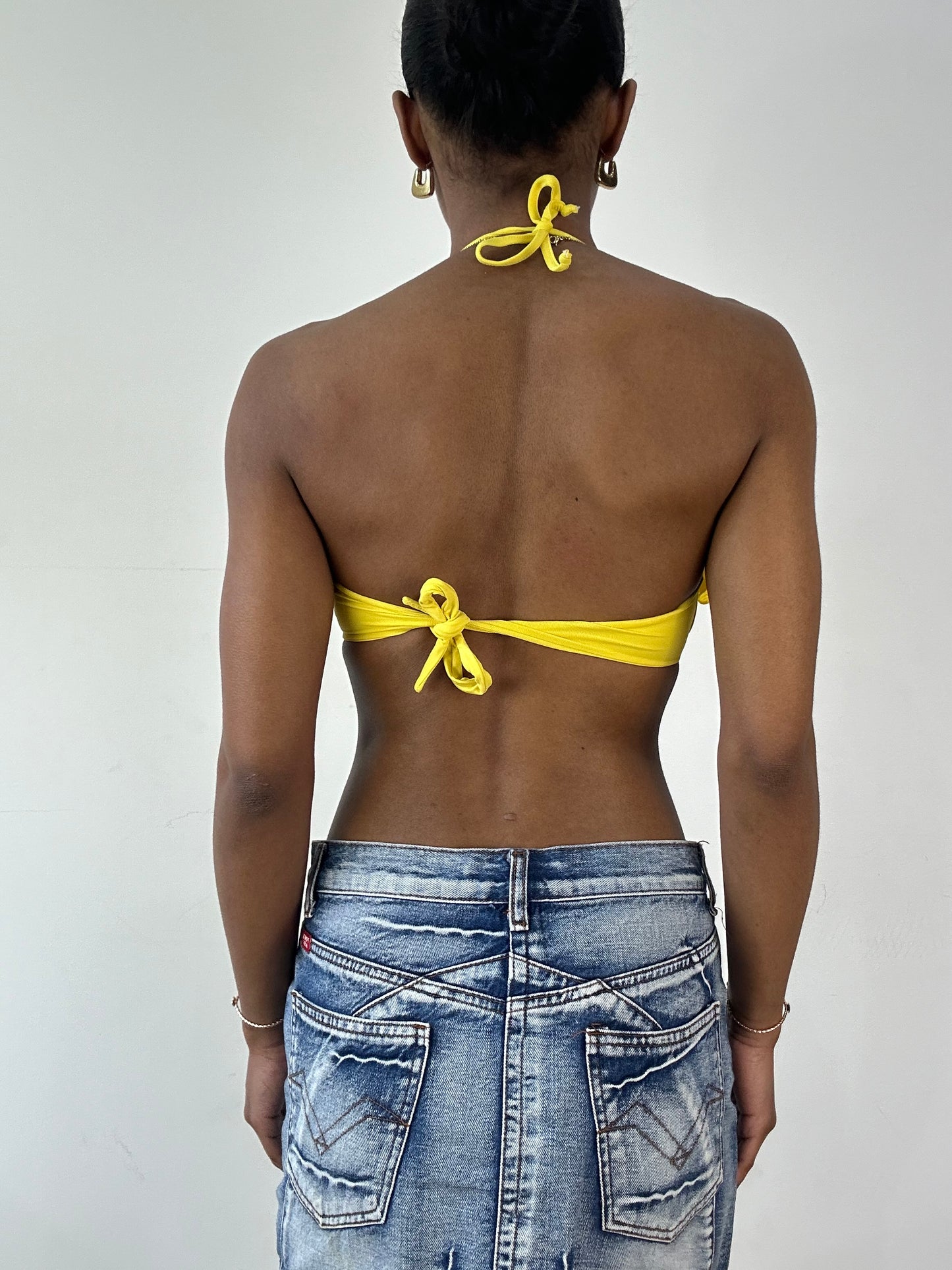 BEST PICKS | medium yellow ruffle sunflower bikini set