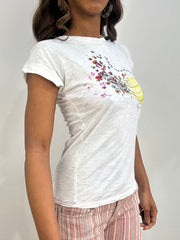 vintage edit: fashion week | Pequeno branco guess Título: GRAFIC SHIRT