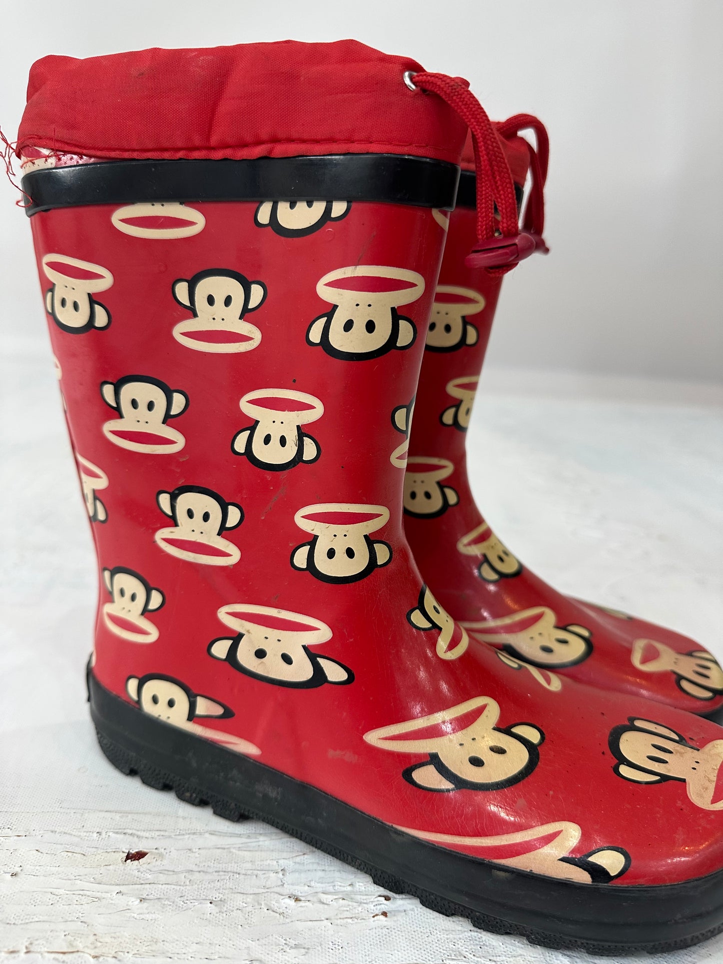 vintage edit: halloween | UK2 red paul frank wellington boots