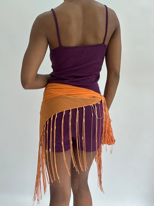 BEST PICKS | one size orange beach wrap skirt