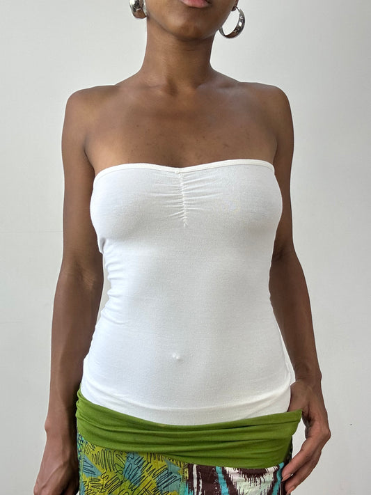 vintage edit twenty-six | small white bandeau bodysuit