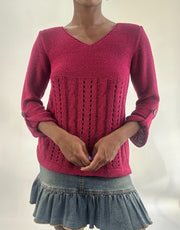 OTOÑO FAVORITOS | jersey de punto rosa pequeño