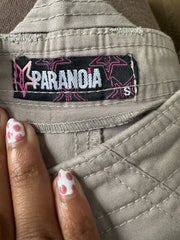 💻💚 מכנסיים קצרים ⁨paranoia⁩ בגוון בהיר – חום – מידה ⁨s⁩ – ⁨vintage edit twenty-nine⁩