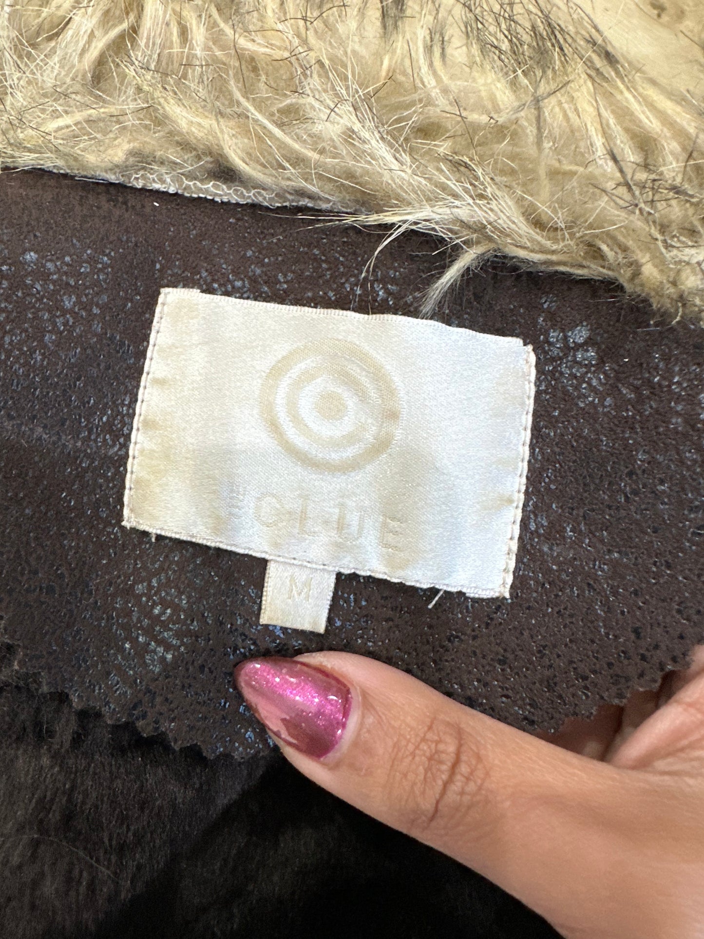 winter edit | small brown jacket with faux fur trim