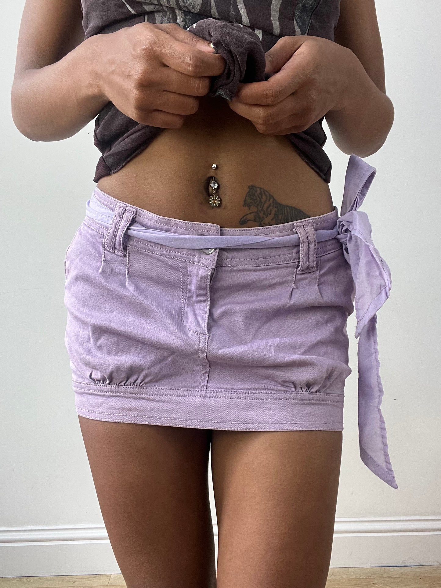 vintage edit thirty-two | extra small purple terranova mini skirt