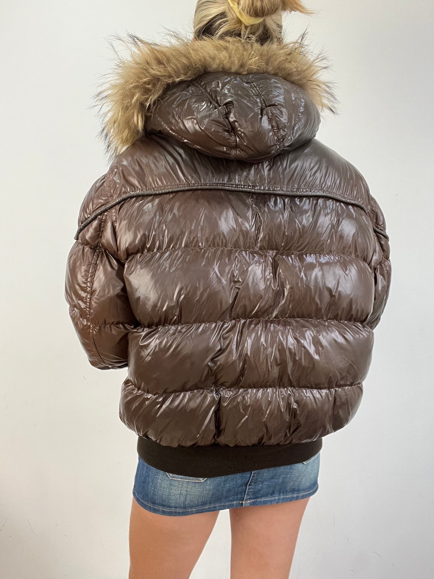 vintage edit eleven | extra large brown moncler puffer jacket