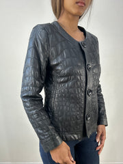BEST PICKS | small black leather fitted jacket