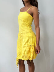 easter edit | small yellow bandeau style mini dress