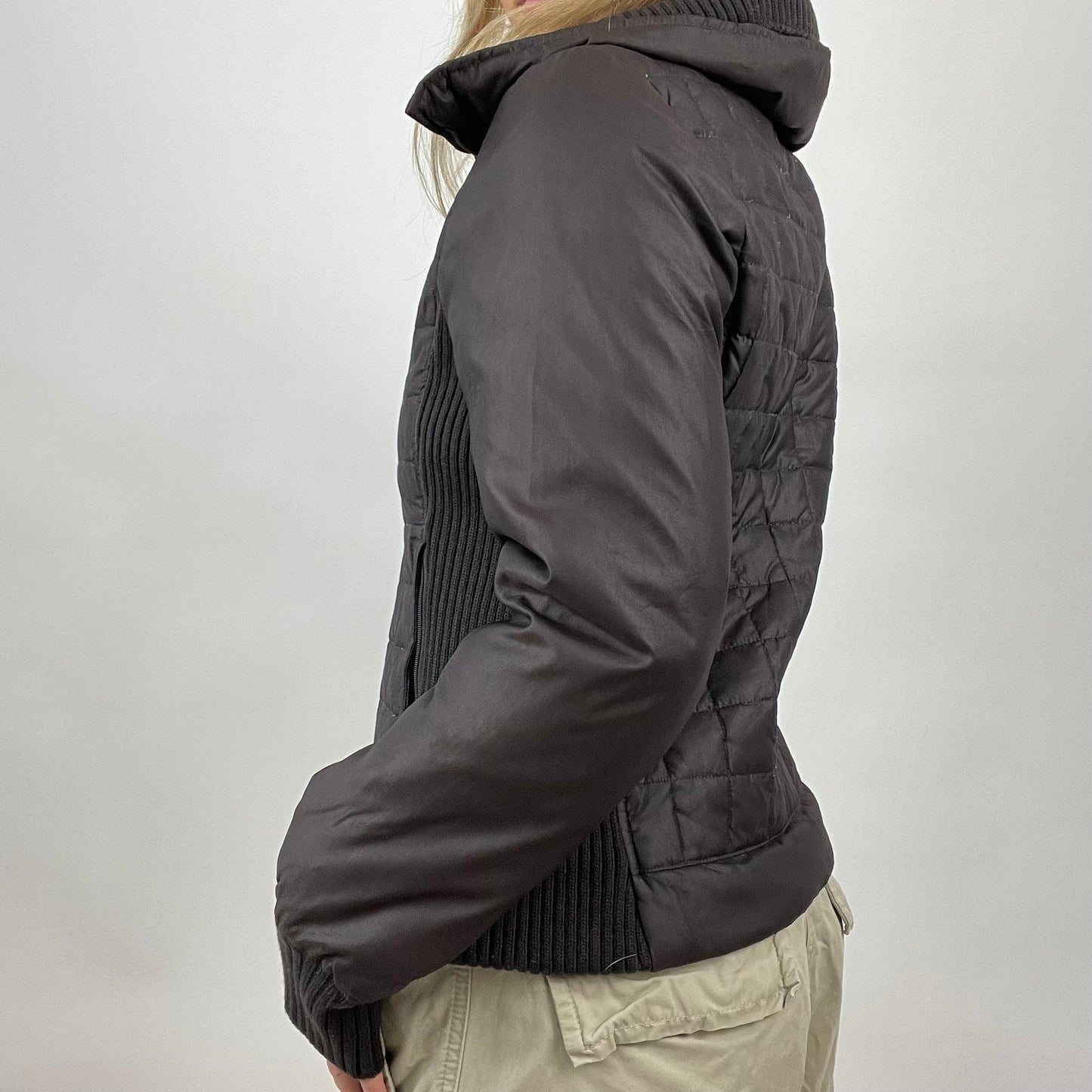 💻💚 CHALET GIRL DROP | small brown dual zip puffer jacket