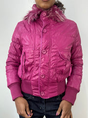 BEST PICKS | small pink zip up puffer jacket