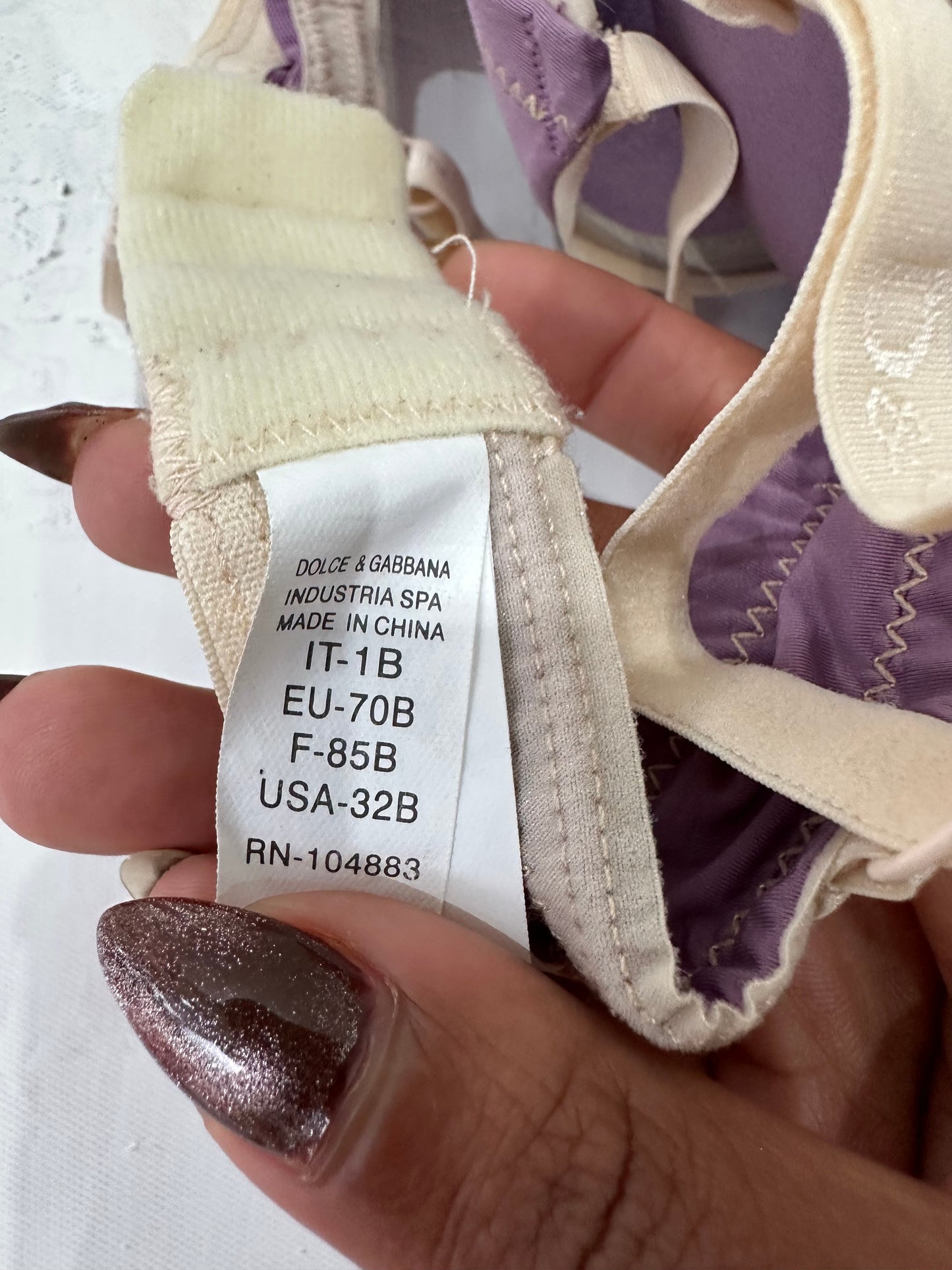 vintage edit: valentine’s day | small purple dolce and gabbana bra