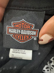 midsummer edit | small black harley davidson sleeveless high neck top