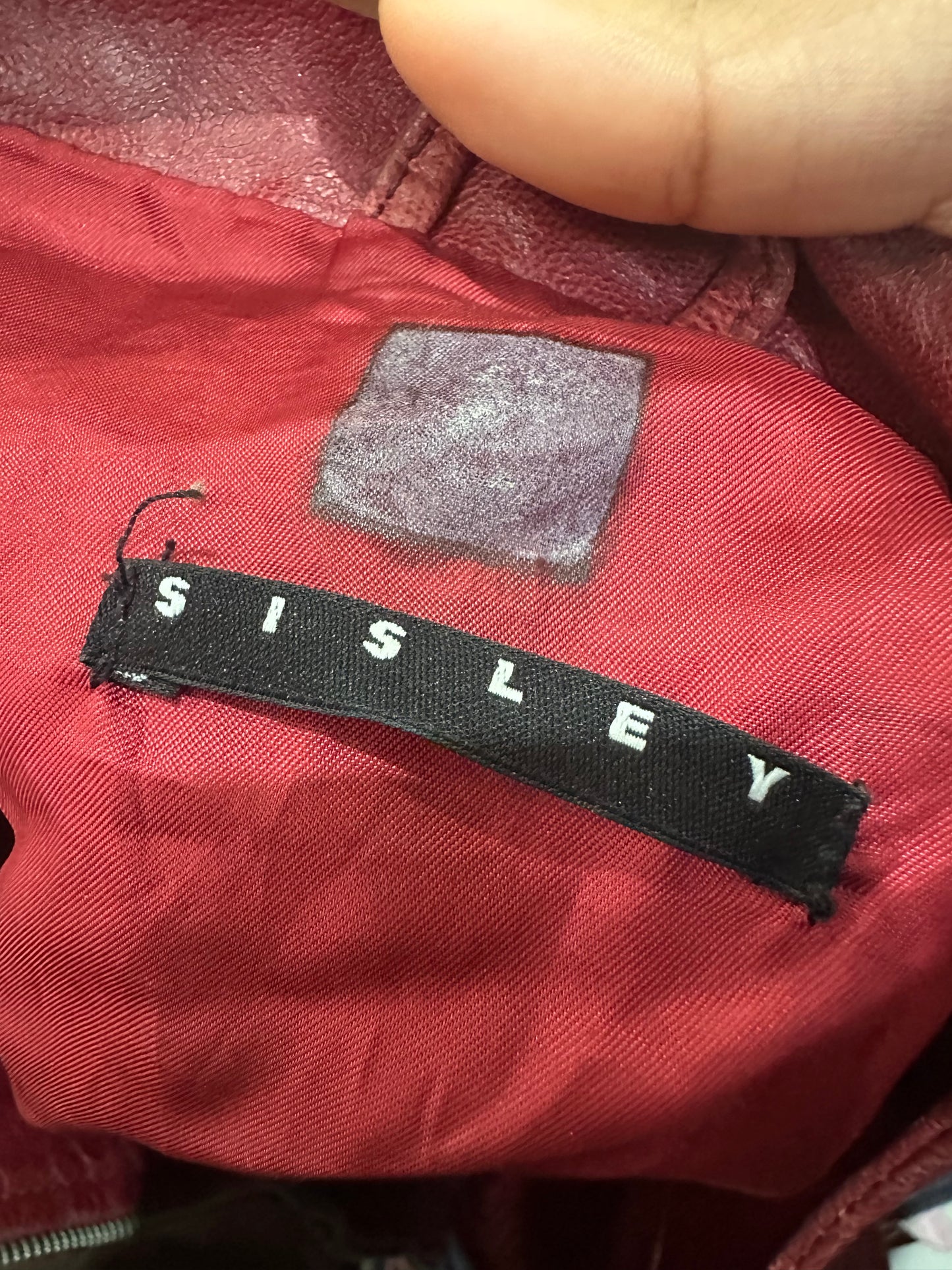 vintage edit thirty-five | small red sisley leather jacket