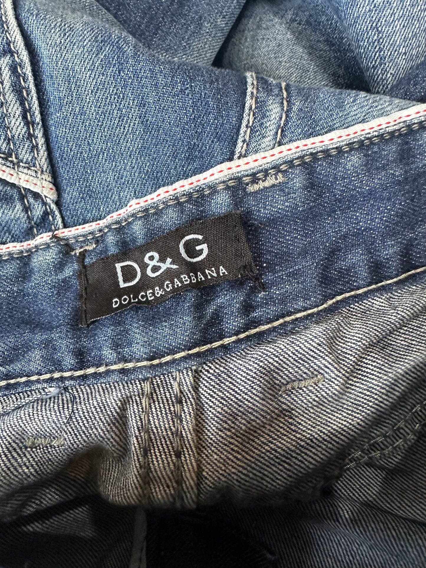 BEST PICKS | medium blue dolce and gabbana dark wash straight leg jeans